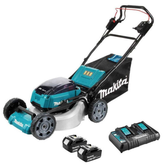 Tondeuse autotractée Makita DLM532PT2 53 cm 2x5,0 Ah