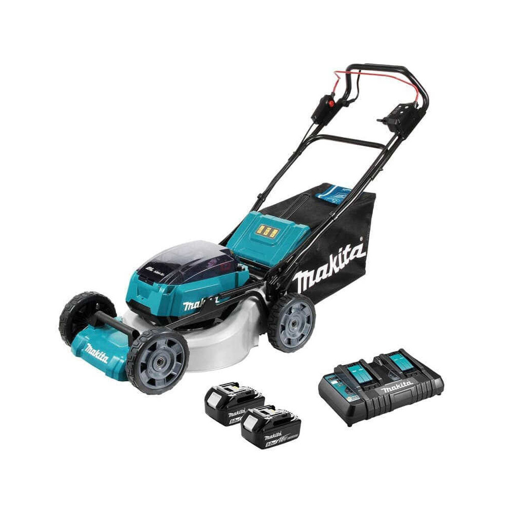Tondeuse autotractée Makita DLM532PT2 53 cm 2x5,0 Ah