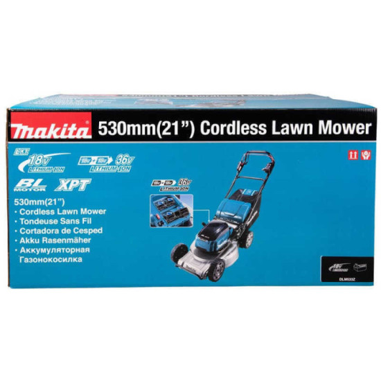 Tondeuse autotractée Makita DLM533Z 36V 53 cm machine nue HT