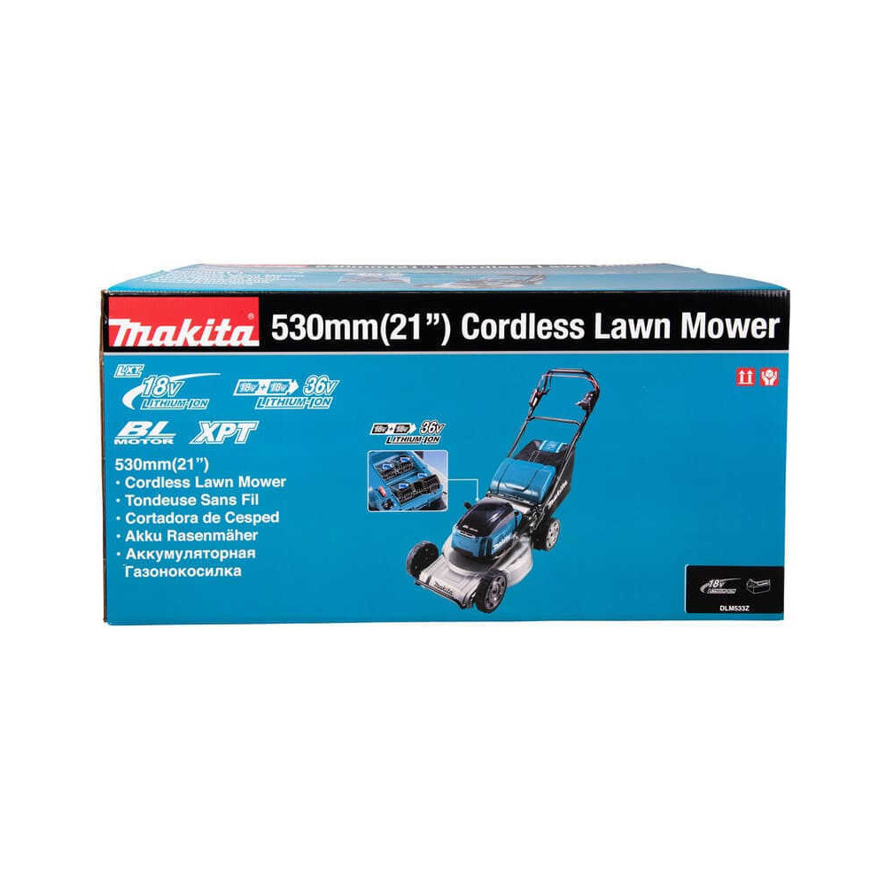 Tondeuse autotractée Makita DLM533Z 36V 53 cm machine nue HT