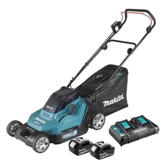 Tondeuse Makita DLM432PT2 36V 43 cm 2 x 5,0 Ah