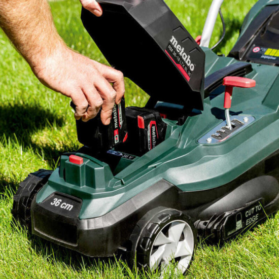 Tondeuse Metabo 601716650 36V coupe 36 cm 2 x 5,2 Ah