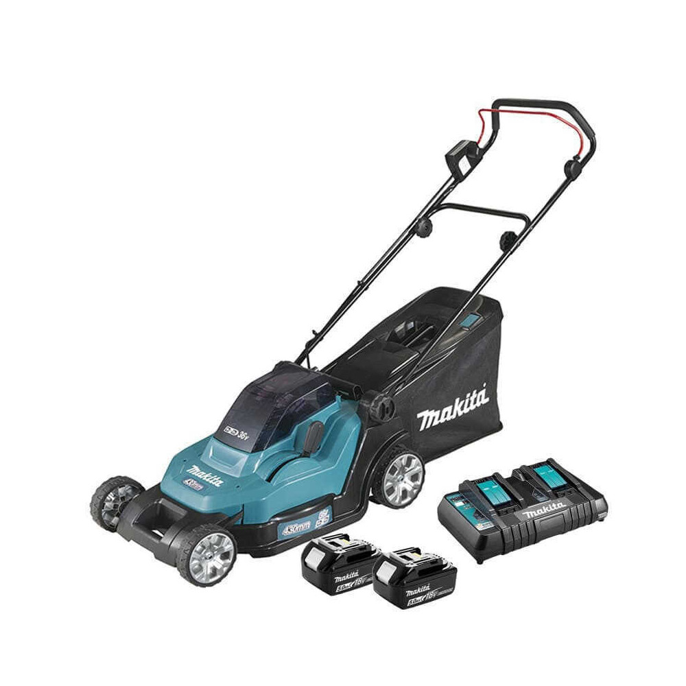 Tondeuse sans fil Makita DLM432PF4 kit 4 x 3,0 Ah