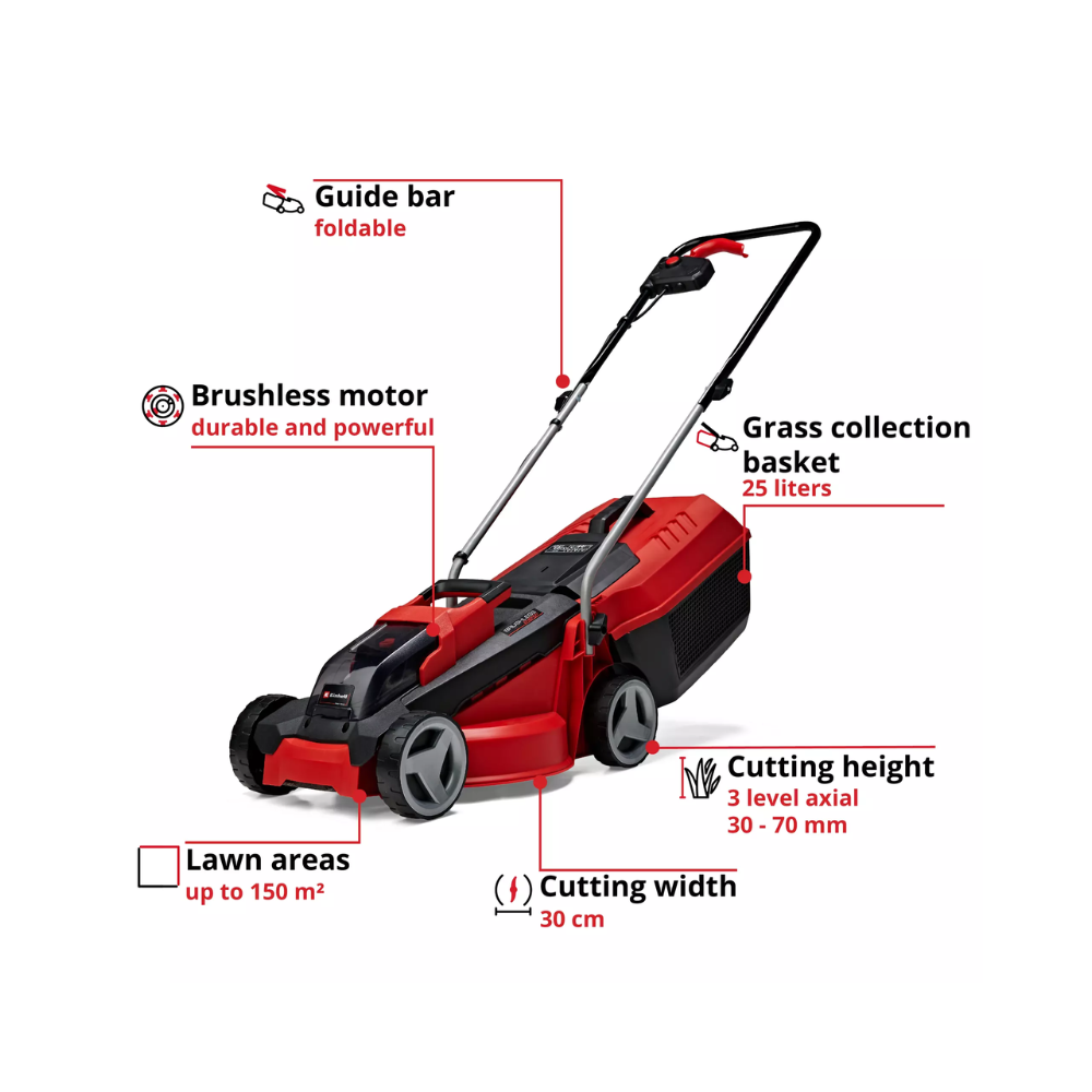 Tondeuse Einhell GE-CM 18/30 Li 18V 30 cm 3,0 Ah