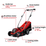 Tondeuse Einhell GE-CM 18/33 Li 18V 33 cm 4,0 Ah