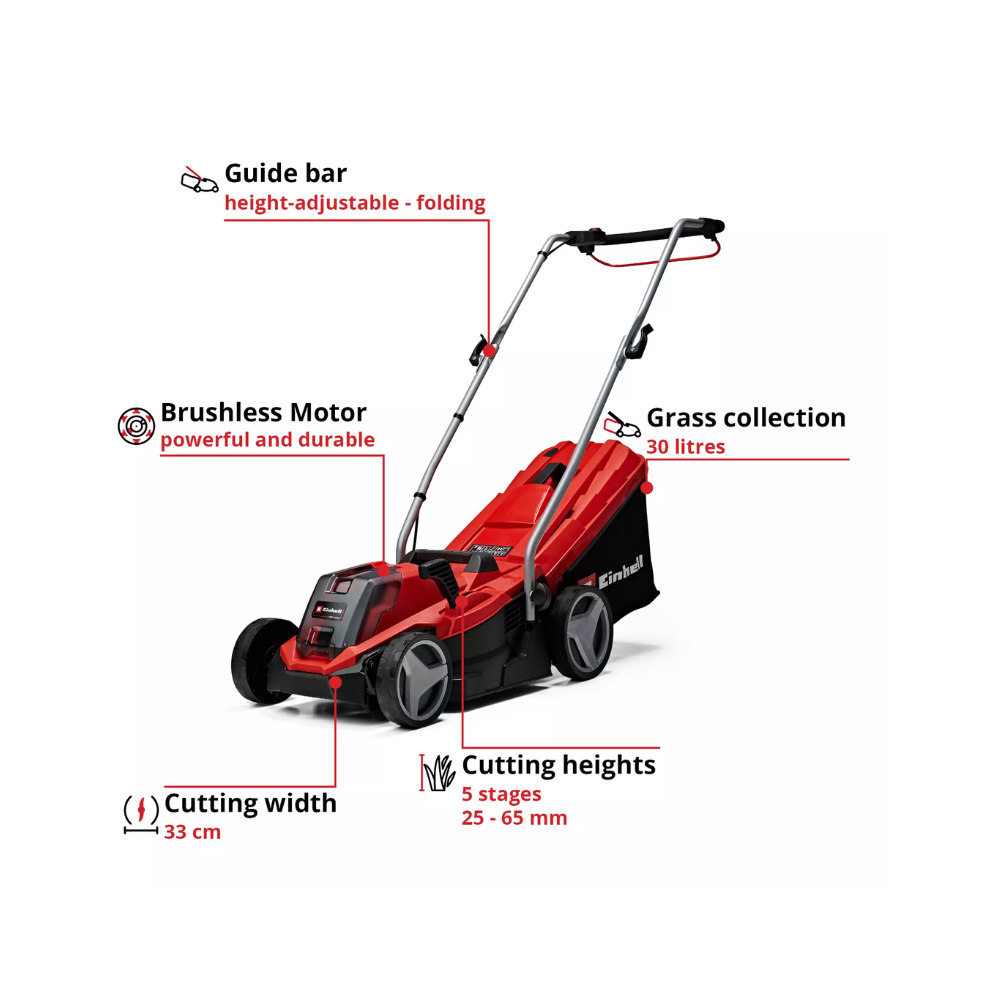 Tondeuse Einhell GE-CM 18/33 Li 18V 33 cm machine nue