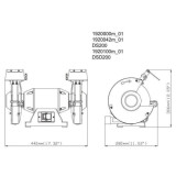 Touret à meuler ds 200 Metabo 619200000