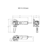 Meuleuse d'angle Metabo 600388000 WEV 10-125 Quick