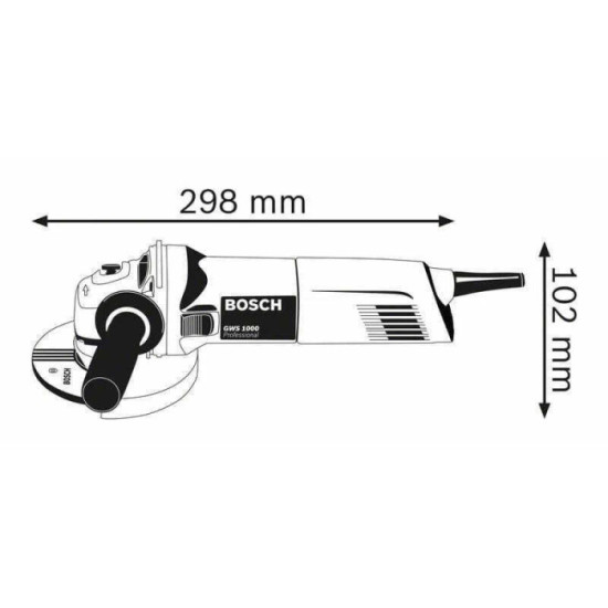 Meuleuse Bosch GWS1000(0601828800) 1 000 W