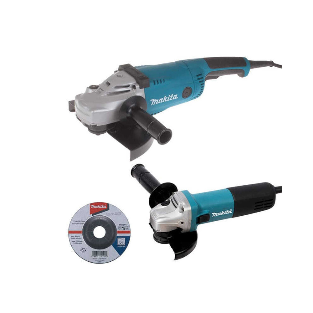 Ensemble 2 meuleuses Makita DK0053G 125 + 230 mm