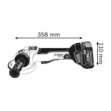 Meuleuse angulaire Bosch Professional GWS 18V-10 PSC 06019G3F0B