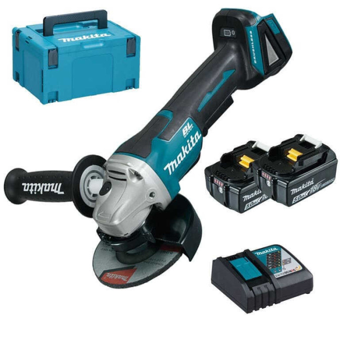 Meuleuse d'angle Makita DGA505RTJ 18V 125 mm 5,0 Ah