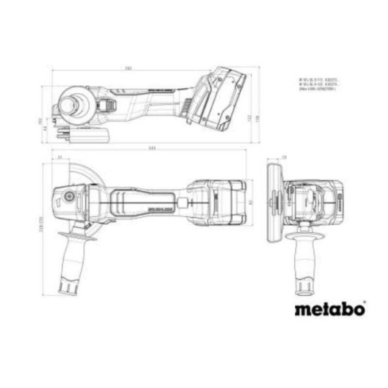Meuleuse d'angle Metabo W 18 L BL 9-125 602374510