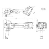 Meuleuse d'angle Metabo W 18 7-125 602371840