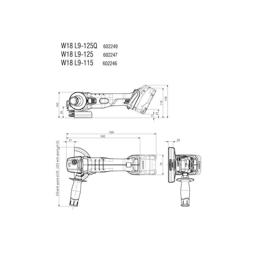Meuleuse d'angle Metabo 602247840