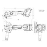Meuleuse d'angle Metabo W 18 L BL 9-125 602374840