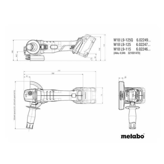 Meuleuse d'angle Metabo 602249650