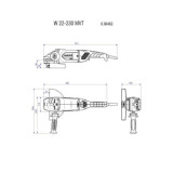 Meuleuse d'angle 2200 W Ø230 mm W 22-230 MVT Metabo 606462260