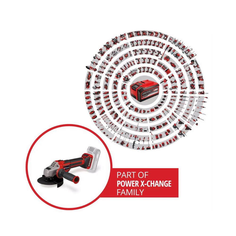 Meuleuse d'angle Einhell TP-AG 18/125 CE Q Li - Solo