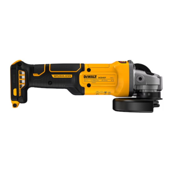 Meuleuse d'angle DeWalt DCG407N-XJ 18V Ø125 mm