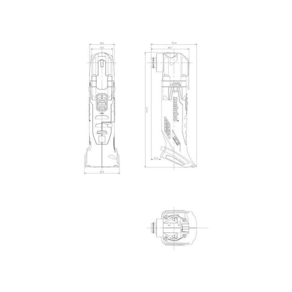 Outil multifonction Metabo MT 18 LTX 613021840 18V CAS