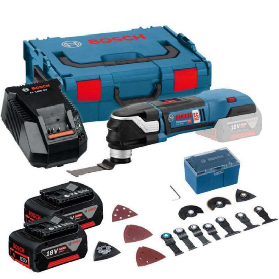 Découpeur-ponceur Bosch Professional GOP 18V-28 GOP18V-28-2x5Ah
