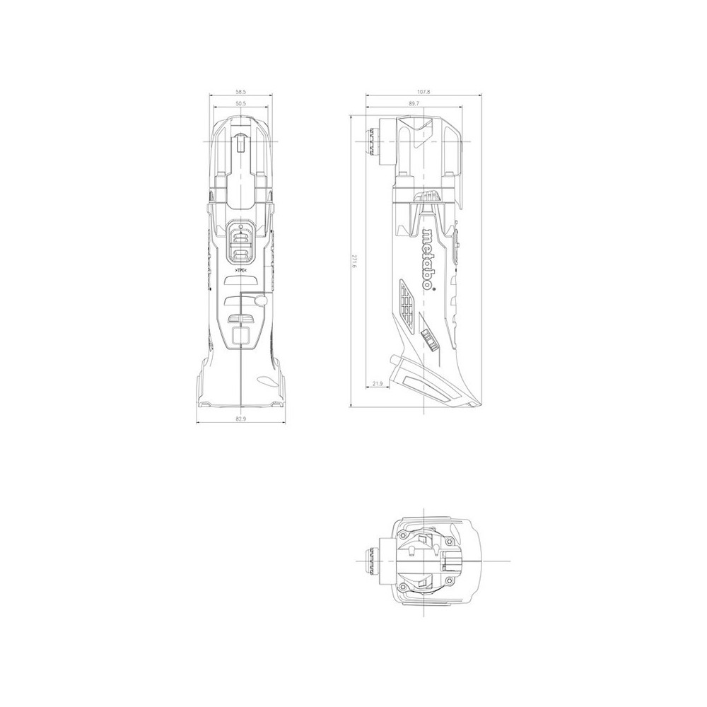 Outil multifonction Metabo 613021890 18V CAS machine nue HT