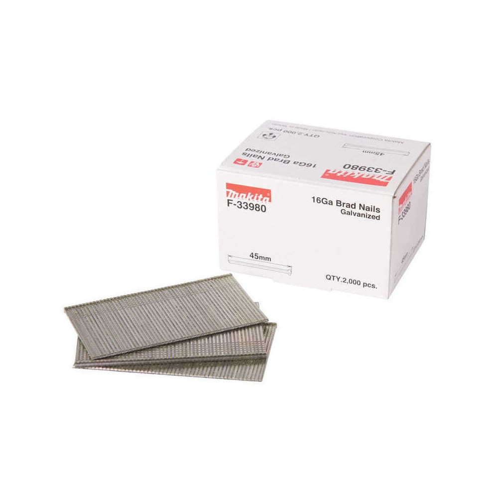 Clous brads 16 Ga Makita F-33980 45 mm x 2 000