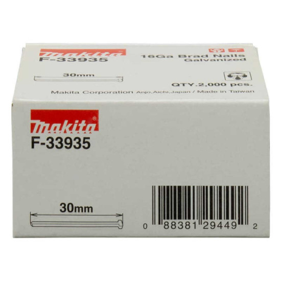 Clous brads 16 Ga Makita F-33935 30 mm x 2 000