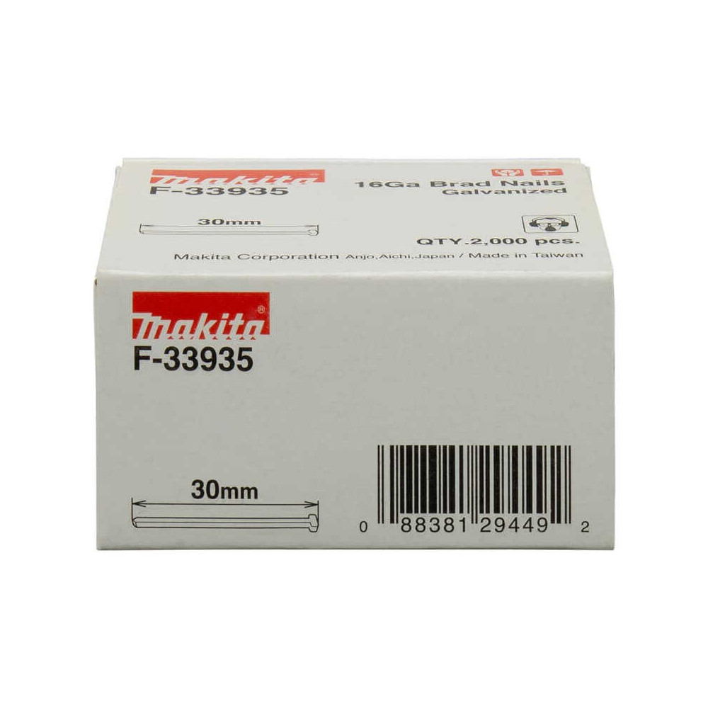 Clous brads 16 Ga Makita F-33935 30 mm x 2 000