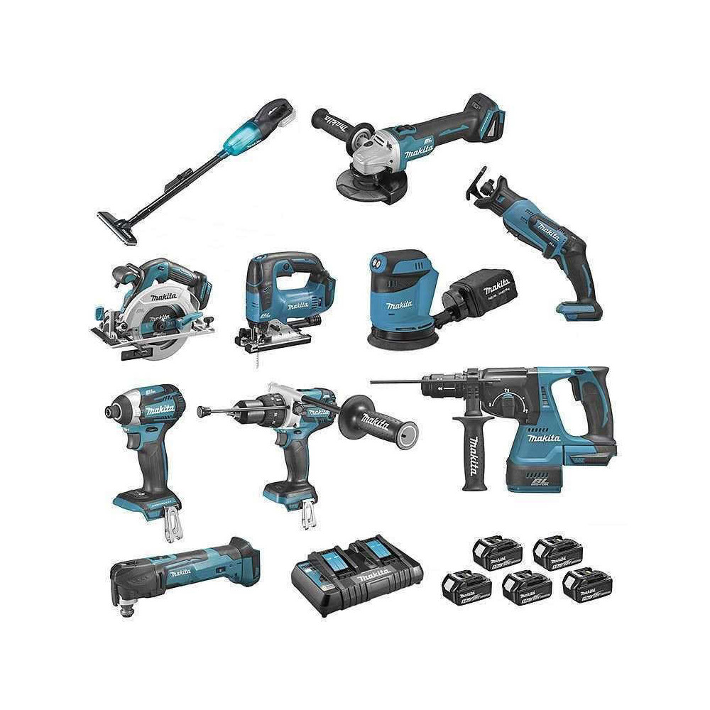 Pack 10 machines Makita DLX1011PTJ 18V LXT