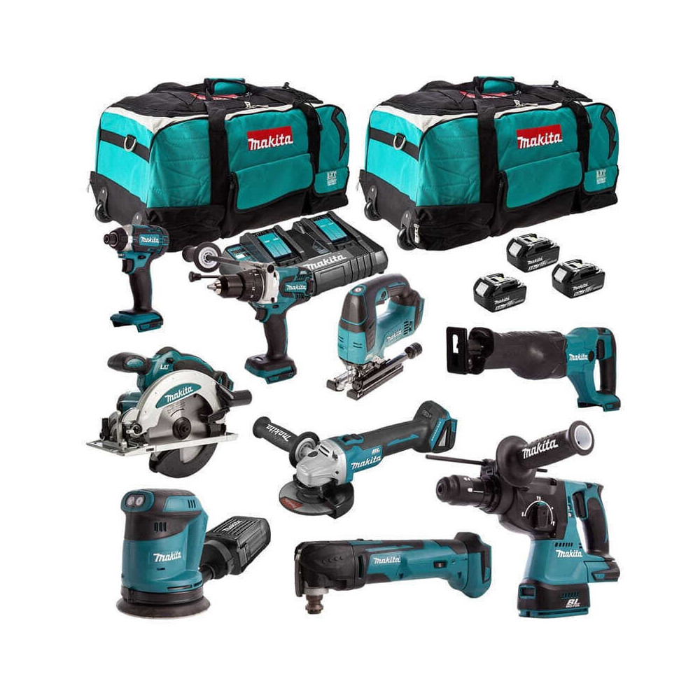 Pack 9 machines Makita DLXCBO030