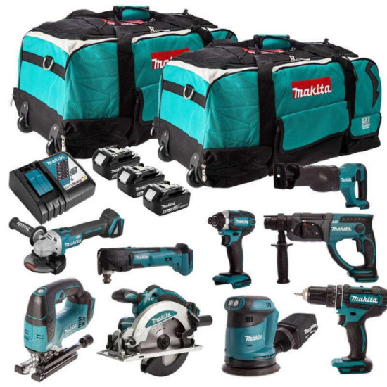 Pack 9 machines Makita DLXCBO037