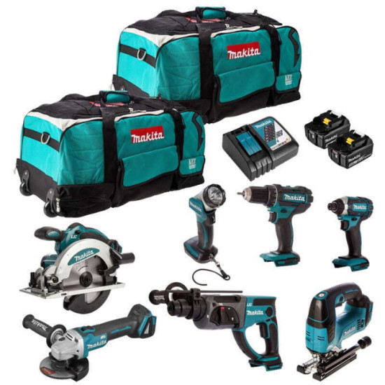 Pack 7 machines Makita DLXCBO029