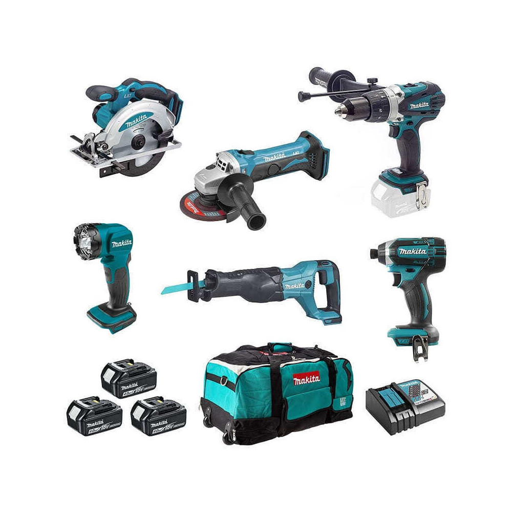 Pack 6 machines Makita DLX6104MX1 18V LXT