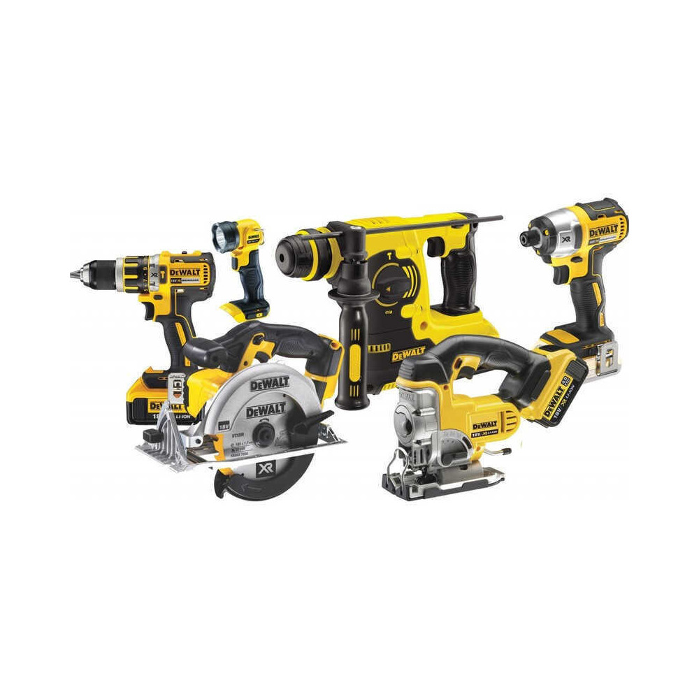 Pack 6 machines DeWalt DCK699M3T 18V XR 4,0 Ah