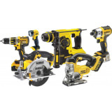 Pack 6 machines DeWalt DCK699M3T 18V XR 4,0 Ah