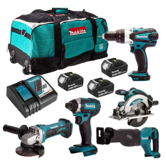 Combopack 5 outils 3X30AH Makita DLX6046