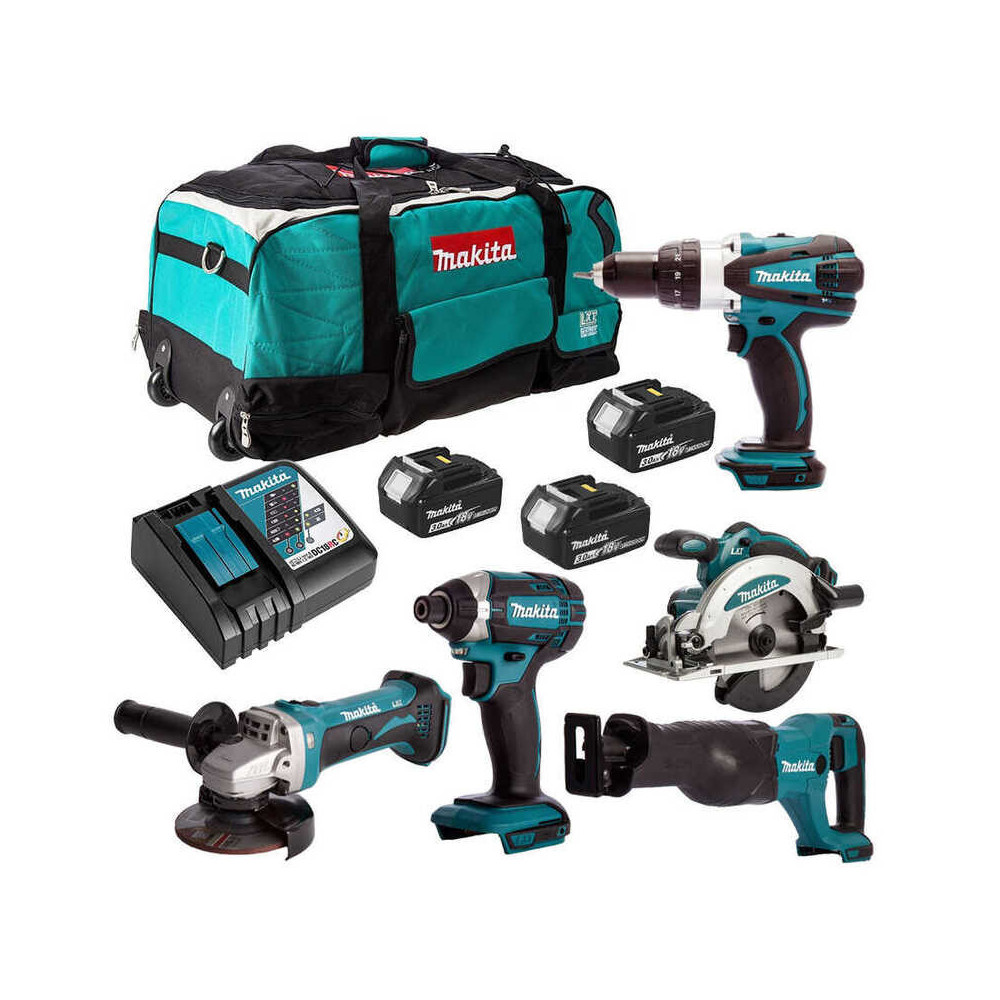 Combopack 5 outils 3X30AH Makita DLX6046
