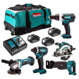 Combopack 5 outils 3X30AH Makita DLX6046