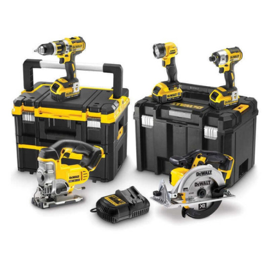 Pack 5 machines XR 18 V DeWalt DCK550M3T