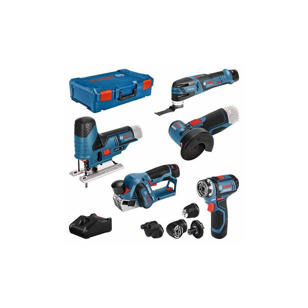 Pack 5 outils 12V kit en coffret Bosch Professional 0615A0017D