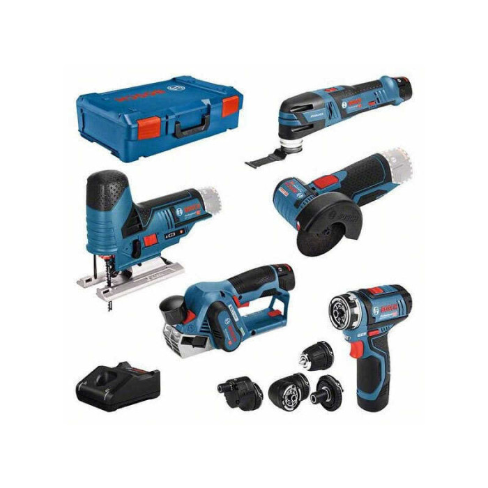Pack 5 outils 12V kit en coffret Bosch Professional 0615A0017D